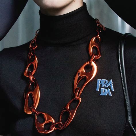 prada anchor bird wallet necklace|prada collar necklace.